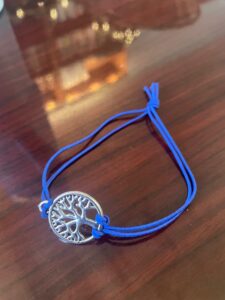 bracelet with silver tree charm